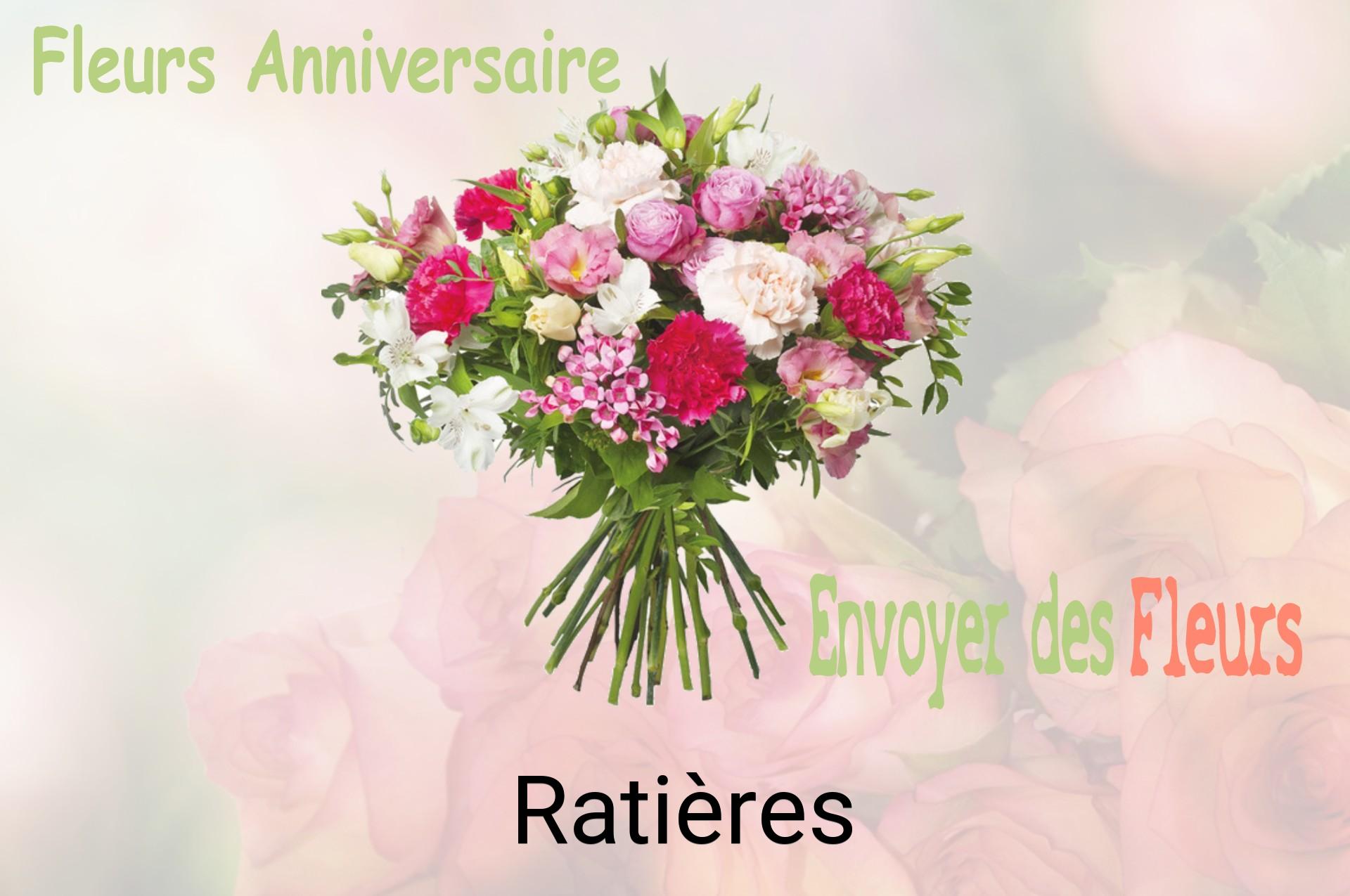 Bouquet de fleurs d’anniversaire livré à Ratières